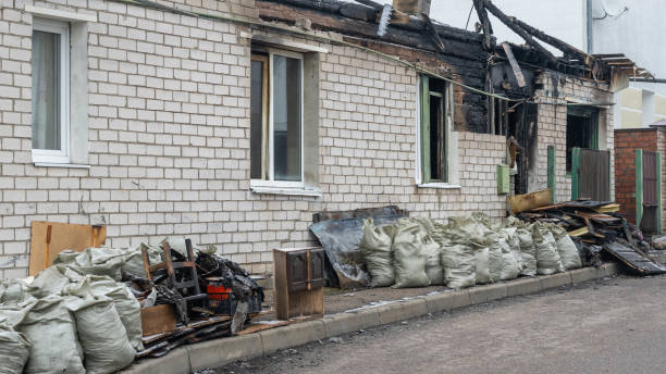 Professional Fire Damage Removal technician working in Marlton, NJ